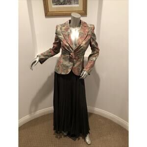Armani Collezioni  Giorgio Armani Blazer Jacket Multi Color Size 8 NWT